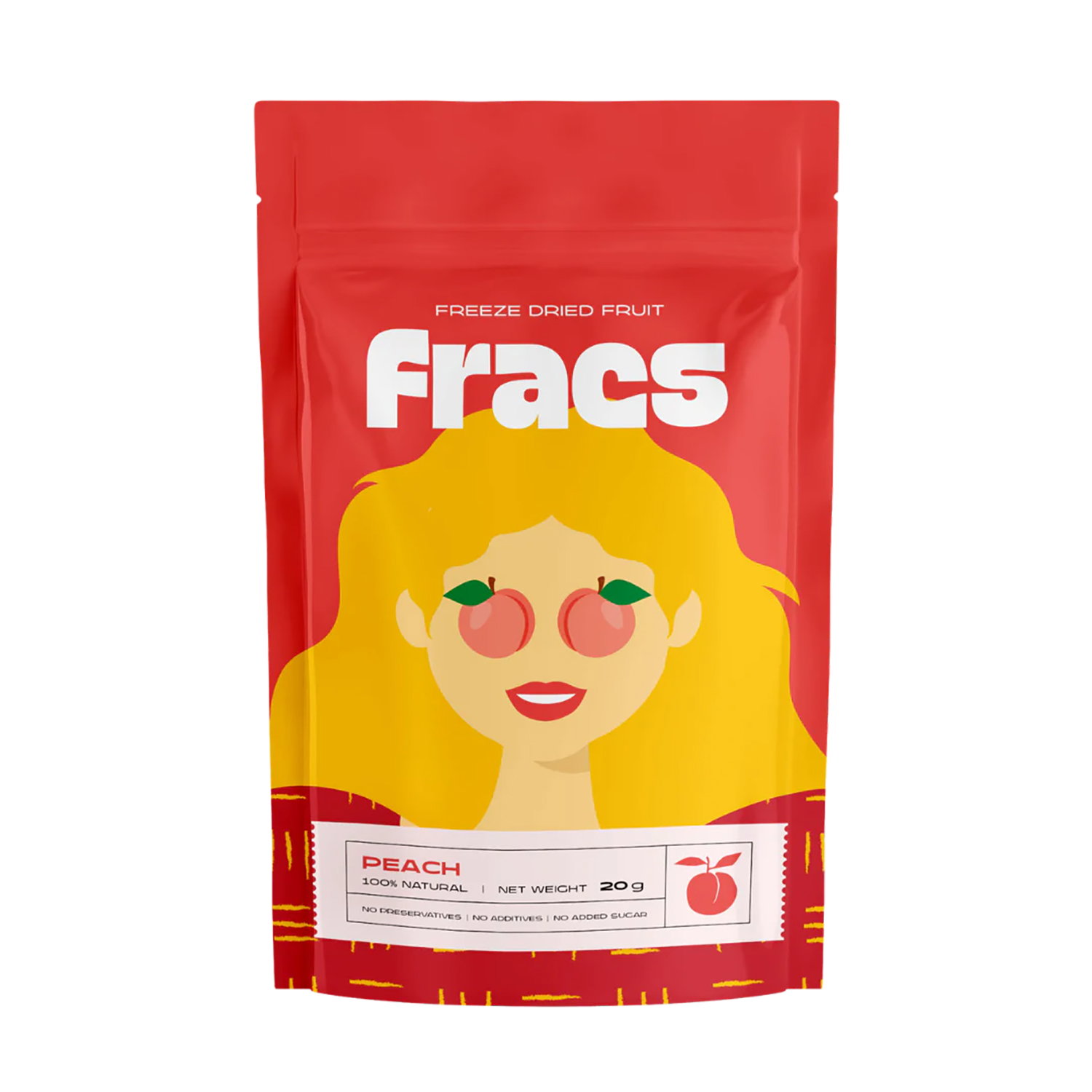 Fracs Freeze Dried Peach 20g_0