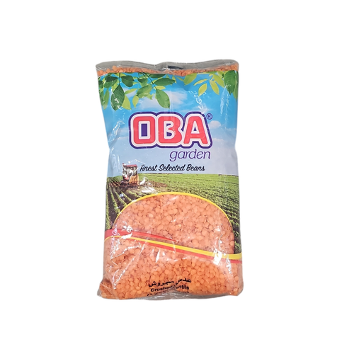 OBA RED CRUSHED LENTILS 900G