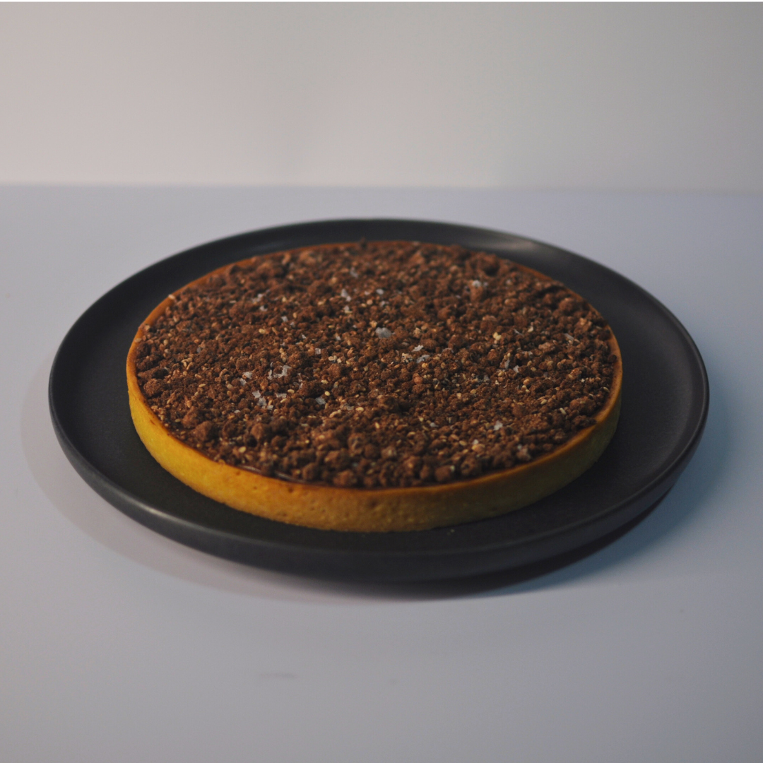 Dark Chocolate Miso Sesame Tart
