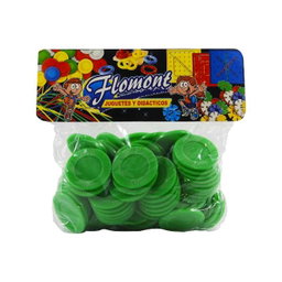 Fichas Didacticas de Plastico c/100pza.