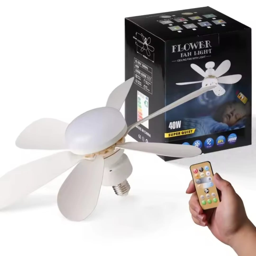 Easy Installation Socket Fan with LED Light | Socket Fan