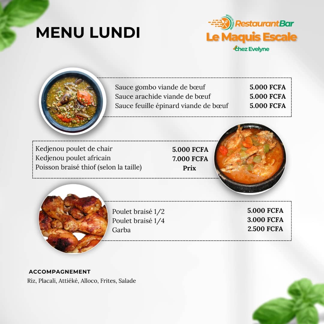 Menu de la semaine _0