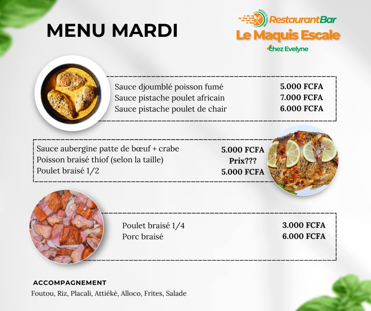 Menu de la semaine _1
