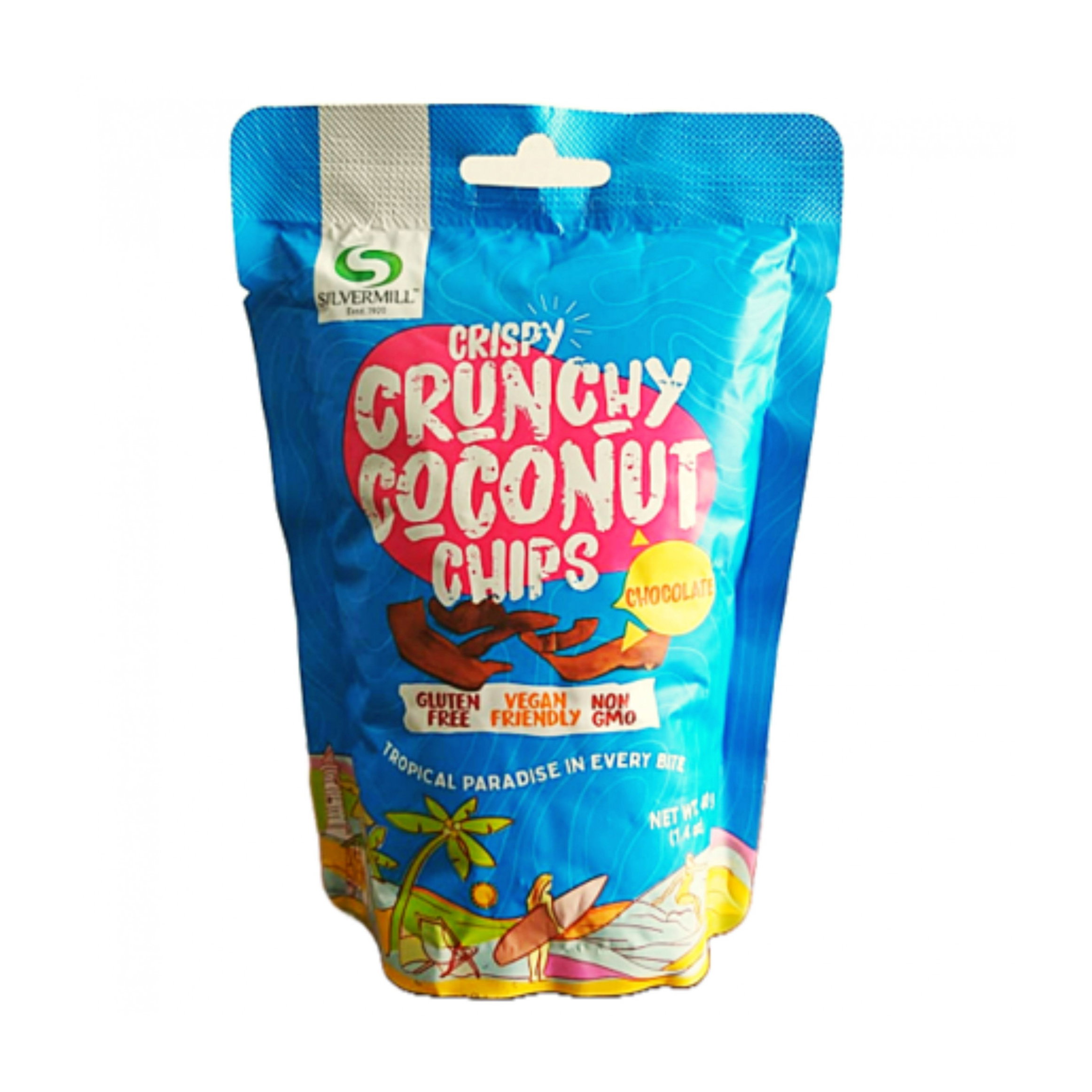 Silver Mill Crispy Crunchy Coconut Chips Chocolate 40g