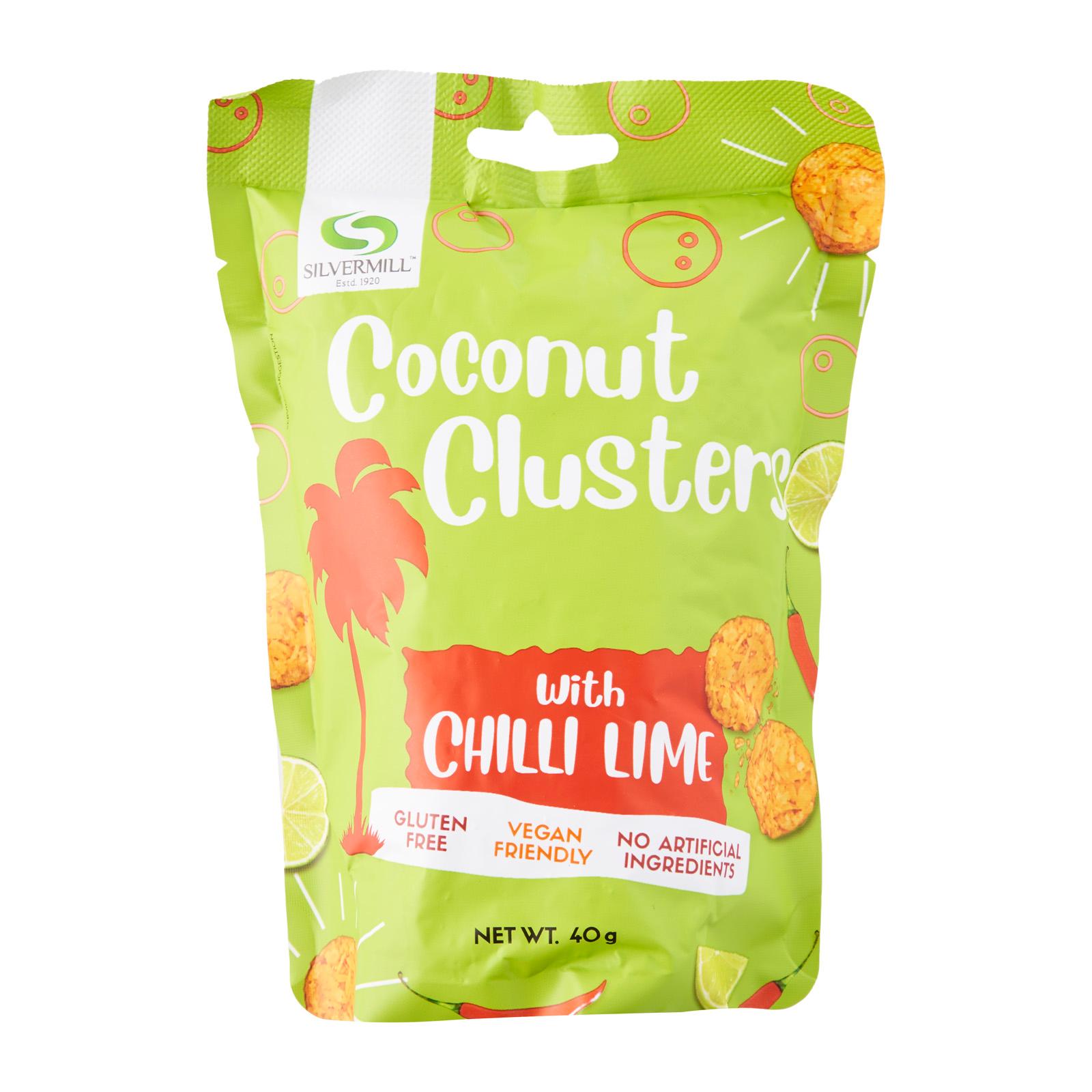 Silver Mill Coconut Clusters Chilli & Lime 40g