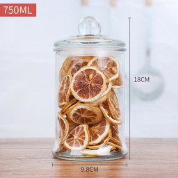 GLASS COOKIE JAR GD06 750ML