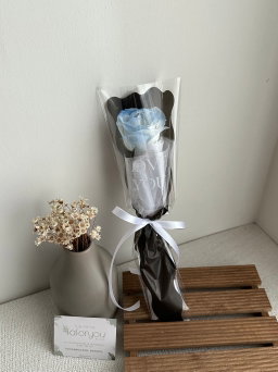 (1R001) 1 Stalk Soap Rose Bouquet 