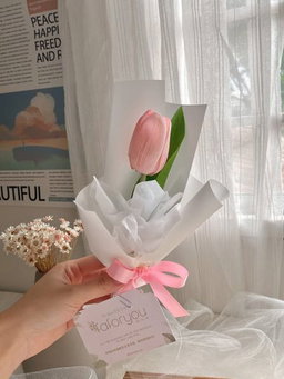 (1T001) 1 Stalk Artificial Tulip Bouquet