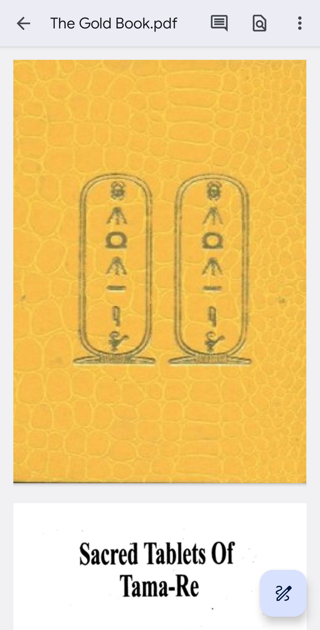 Sacred Tablets of Tama-Re .The Gold Book.Audio