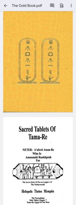Sacred Tablets of Tama-Re .The Gold Book.Audio