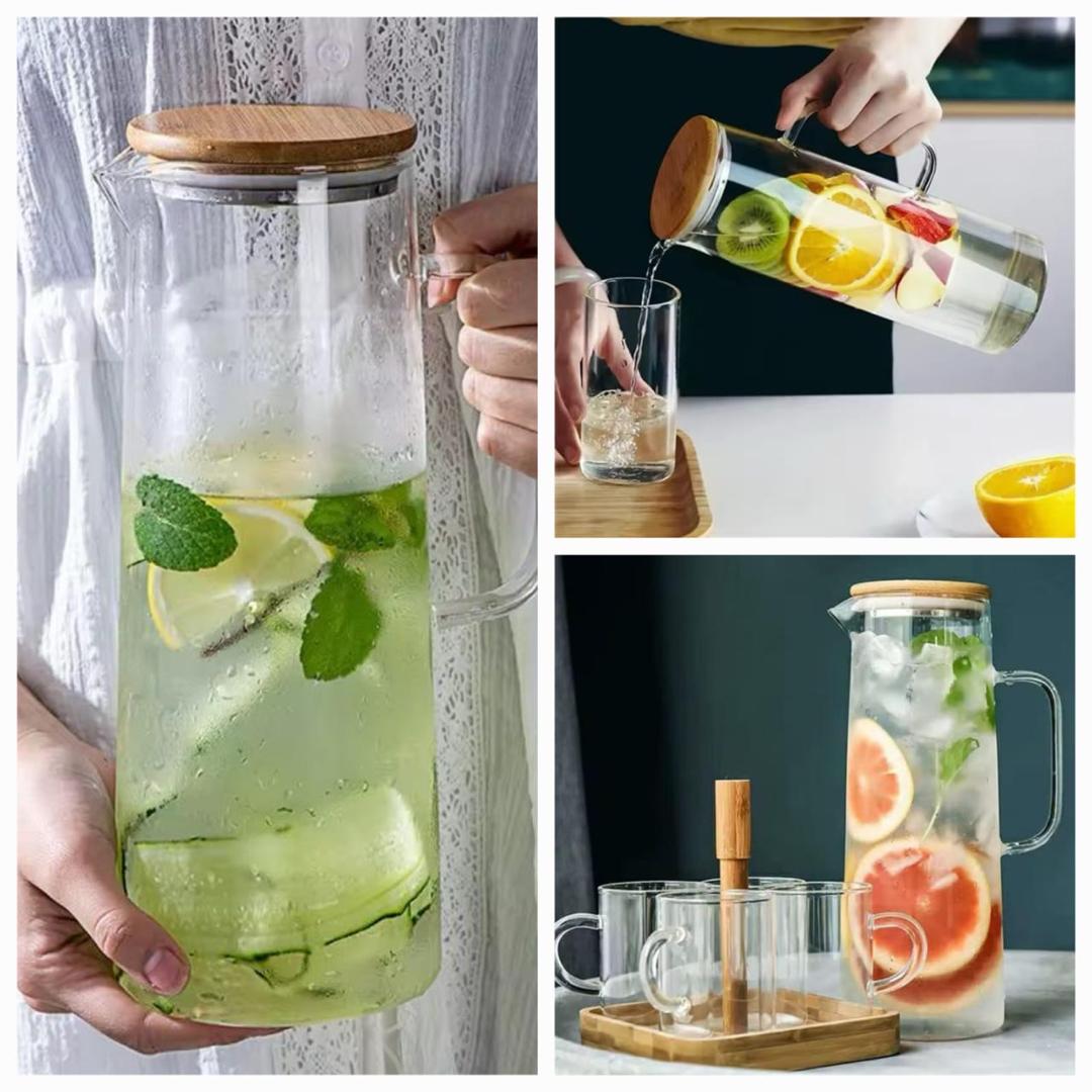 Glass juice bottle _0