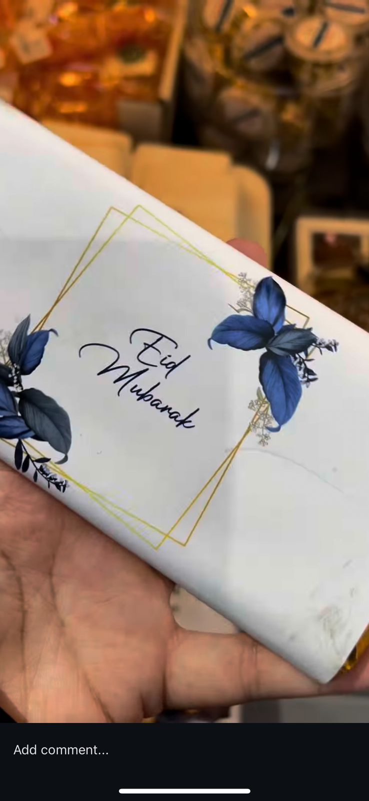 Eid Mubarak Chocolate Slabs