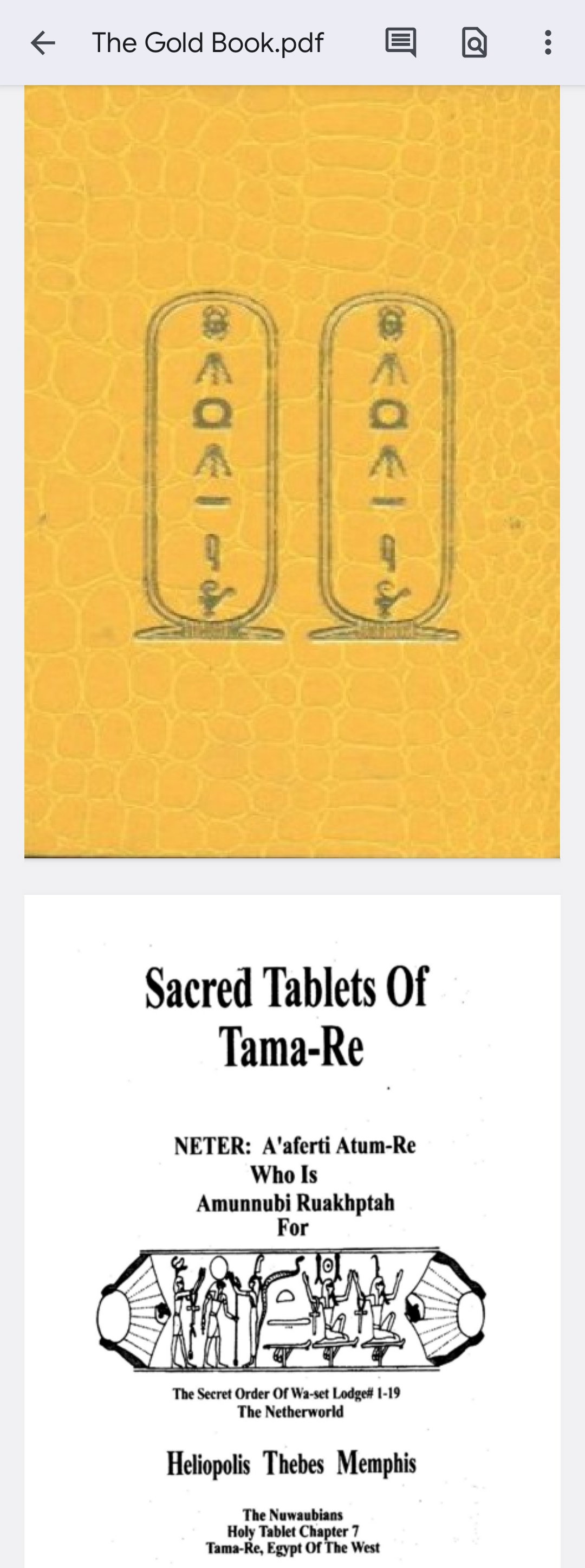 Secred Tablets of Atum-Re. The Gold Book_0