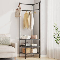 Corner shoe rack 