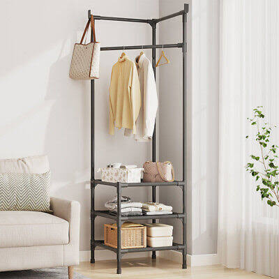 Corner shoe rack