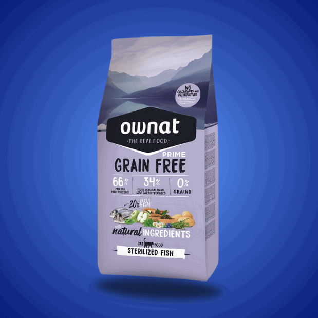 OWNAT Grain Free - Chat Stérilisé - Poisson