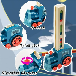 Electric Domino laying Train Toy Set. 60 Pcs