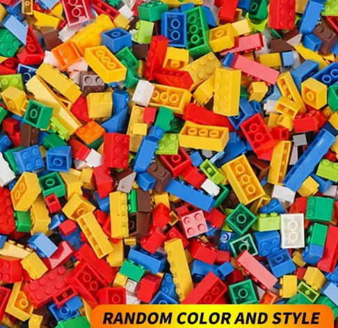 1200 pcs Children's Educational Small Grain Building Blocks, Puzzle Toys, Plug-in Building Blocks,