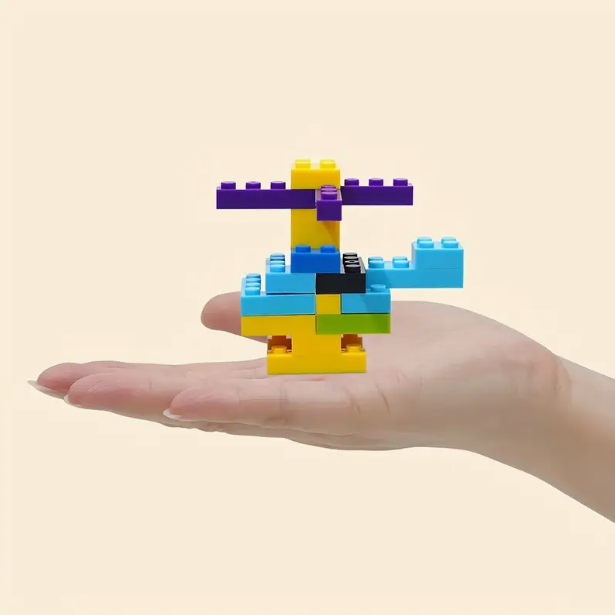 1200 pcs Children's Educational Small Grain Building Blocks, Puzzle Toys, Plug-in Building Blocks,_6
