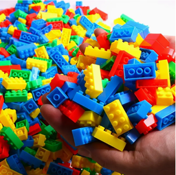 1200 pcs Children's Educational Small Grain Building Blocks, Puzzle Toys, Plug-in Building Blocks,