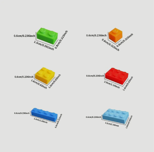 1200 pcs Children's Educational Small Grain Building Blocks, Puzzle Toys, Plug-in Building Blocks,_1
