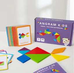 Large Particle Creative Tangram Puzzle Fun Geometry Shape Puzzle Board Toy Gift