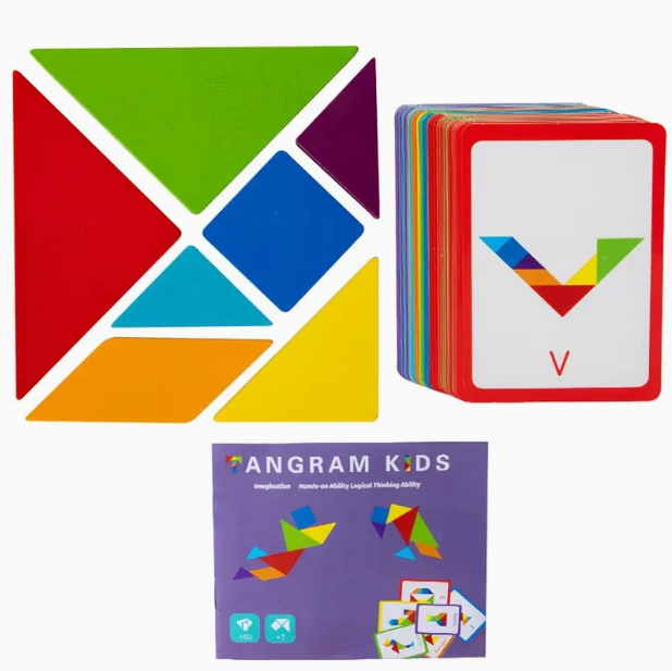 Large Particle Creative Tangram Puzzle Fun Geometry Shape Puzzle Board Toy Gift_2