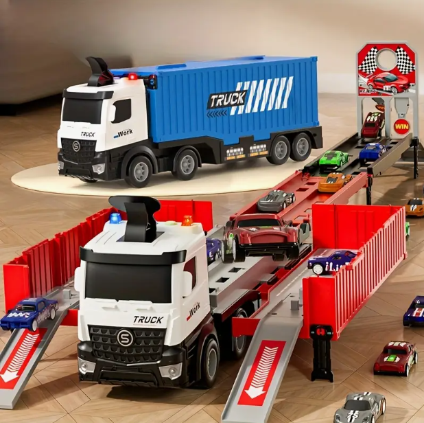 Multifunctional Toy Alloy Car Transport Truck Set