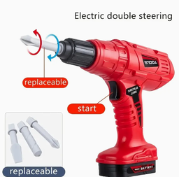 Tool Kit Toy Set, Simulating Repair with an Electric Drill,