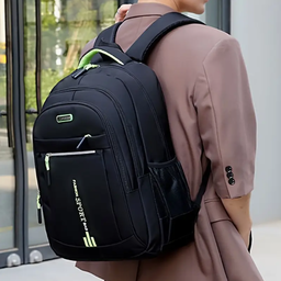 High-Capacity Nylon Sports / School Backpack.