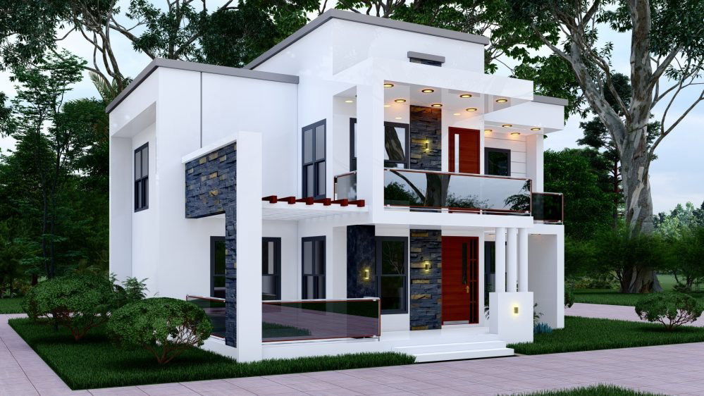 4-Bedroom Two-Story Residential Duplex