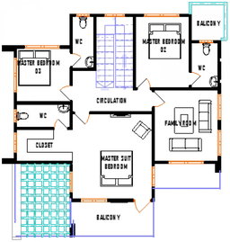 4-Bedroom Two-Story Residential Duplex