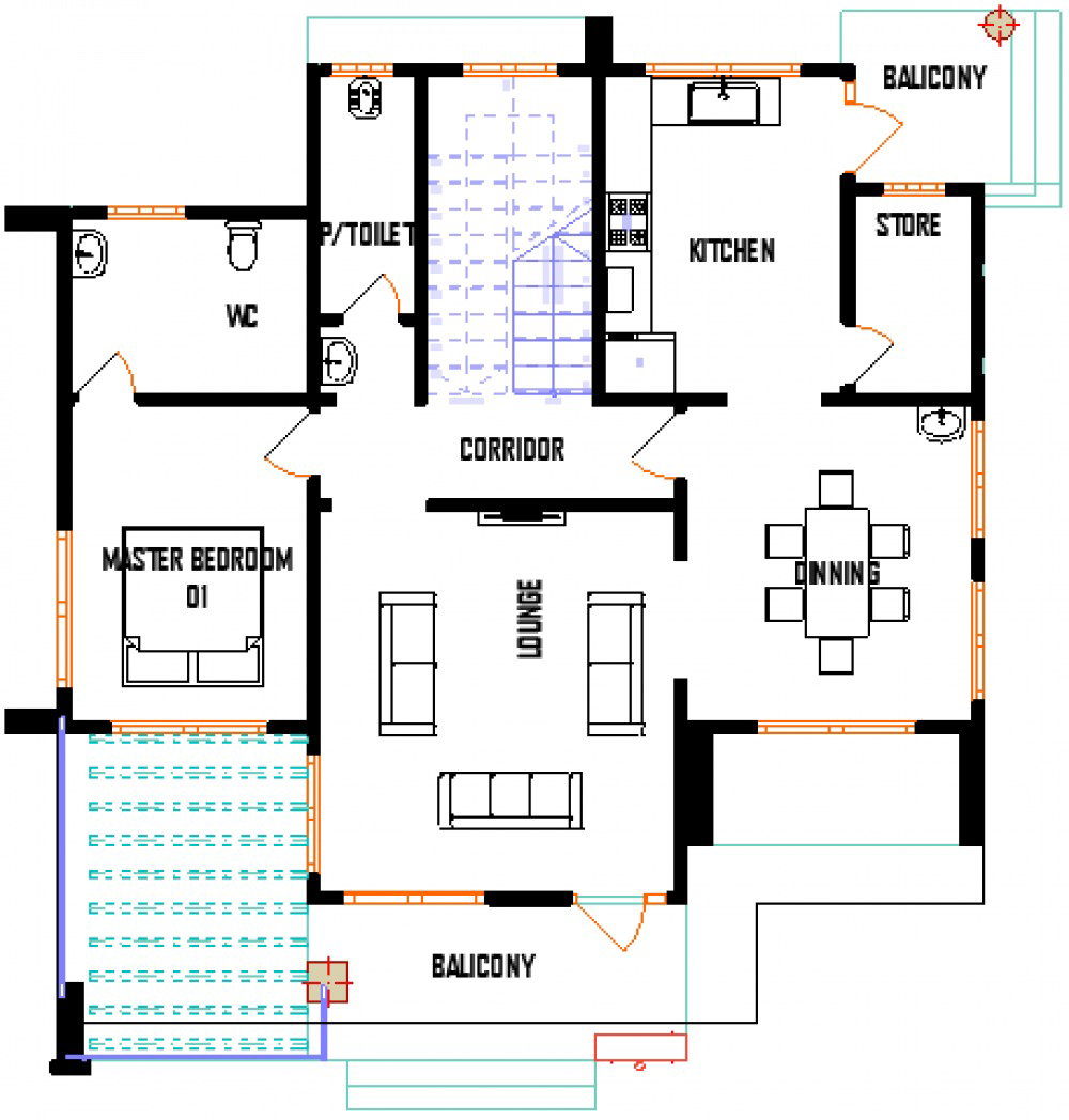 4-Bedroom Two-Story Residential Duplex_1