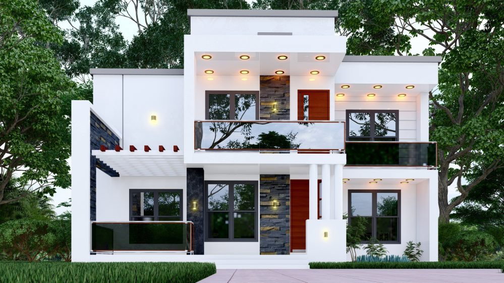 4-Bedroom Two-Story Residential Duplex_3