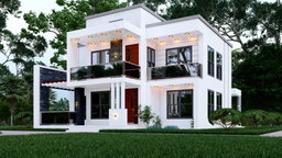 4-Bedroom Two-Story Residential Duplex