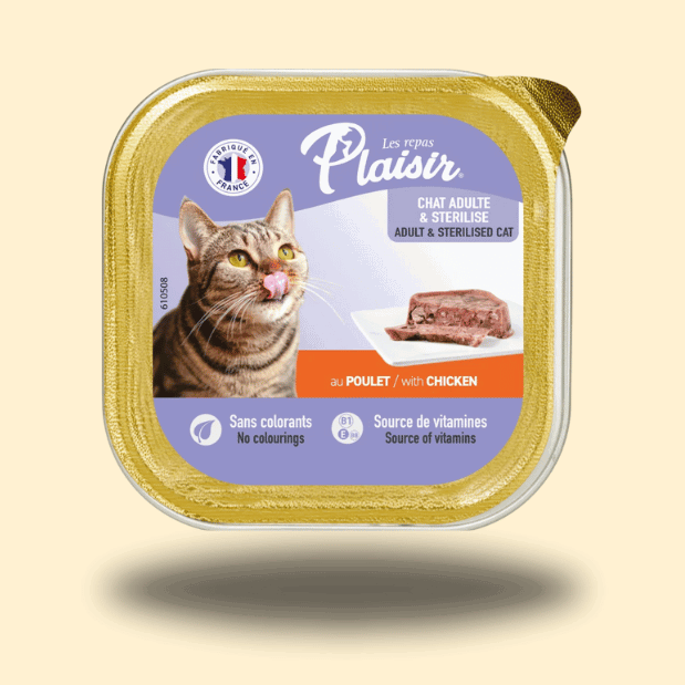 PLAISIR - Pâté pour Chat - Poulet