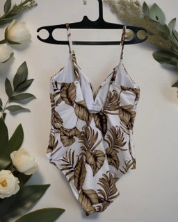 Tropical one piece swimsuit 