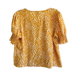 Yellow Satin Blouse