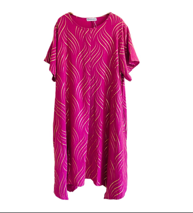 Golden Wavy Dress 