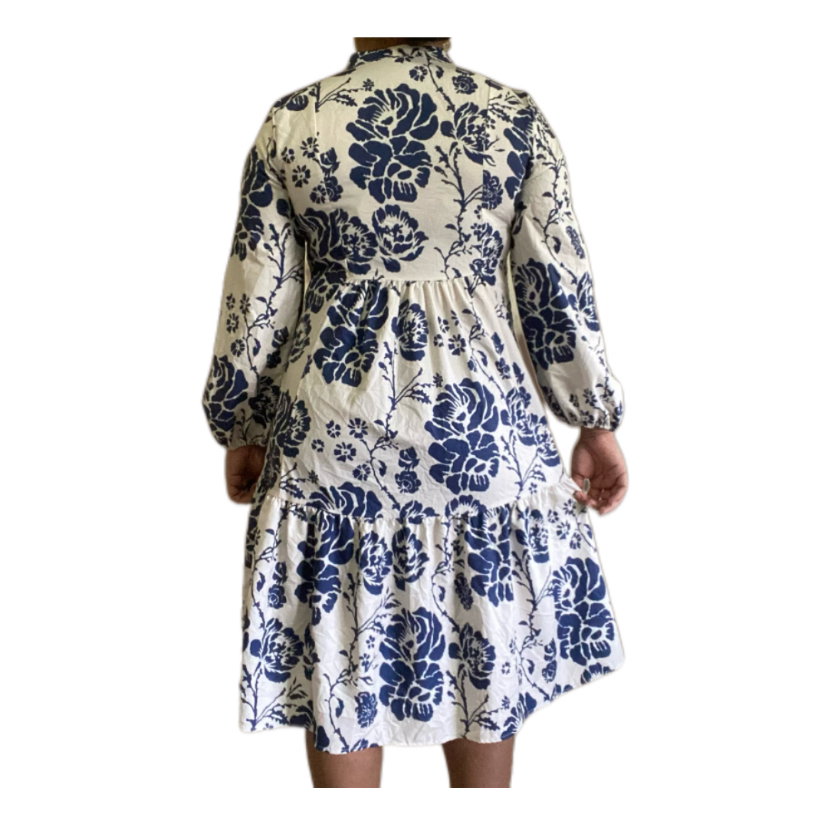 Blue Floral Bohemian Dress_2