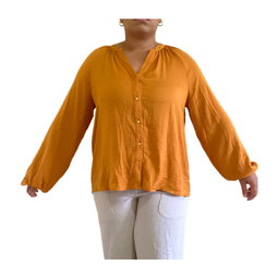 Long Sleeved Orange Blouse