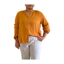 Long Sleeved Orange Blouse