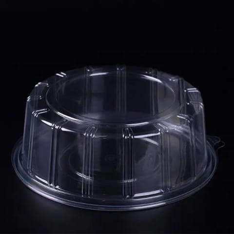 Base Para Bolo Acrilica Com Tampa Transparente_1