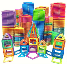 Magnetic Building Blocks, Large STEM Construction Toy Set.