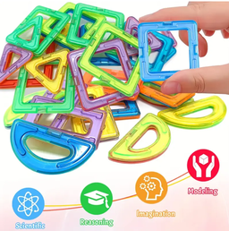 Magnetic Building Blocks, Large STEM Construction Toy Set.