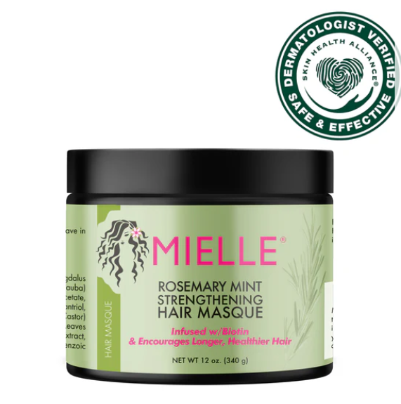 Rosemary Mint Strengthening Hair Masque. TR103