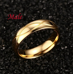Bague en or plaque 18 kara