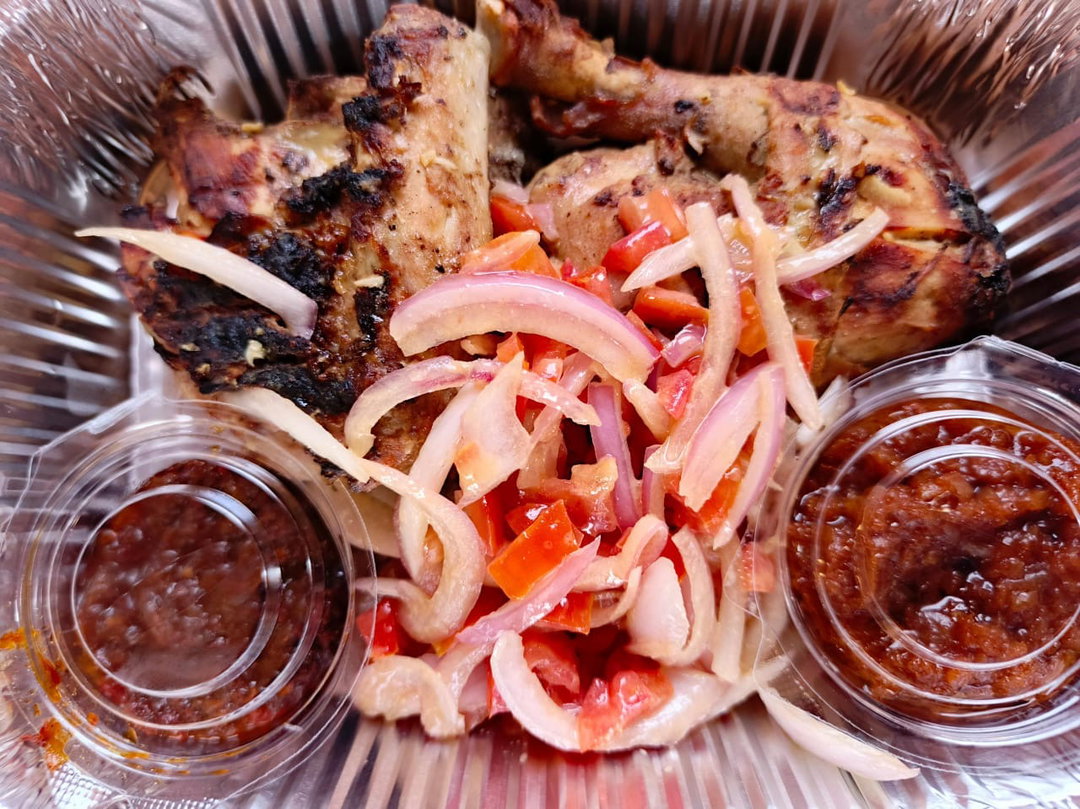 Demi poulet braisé 