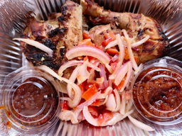 Demi poulet braisé 