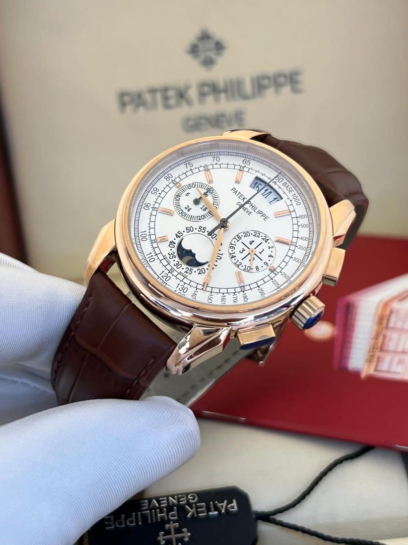 Patek Philippe Day & Night Men's Leather Watch